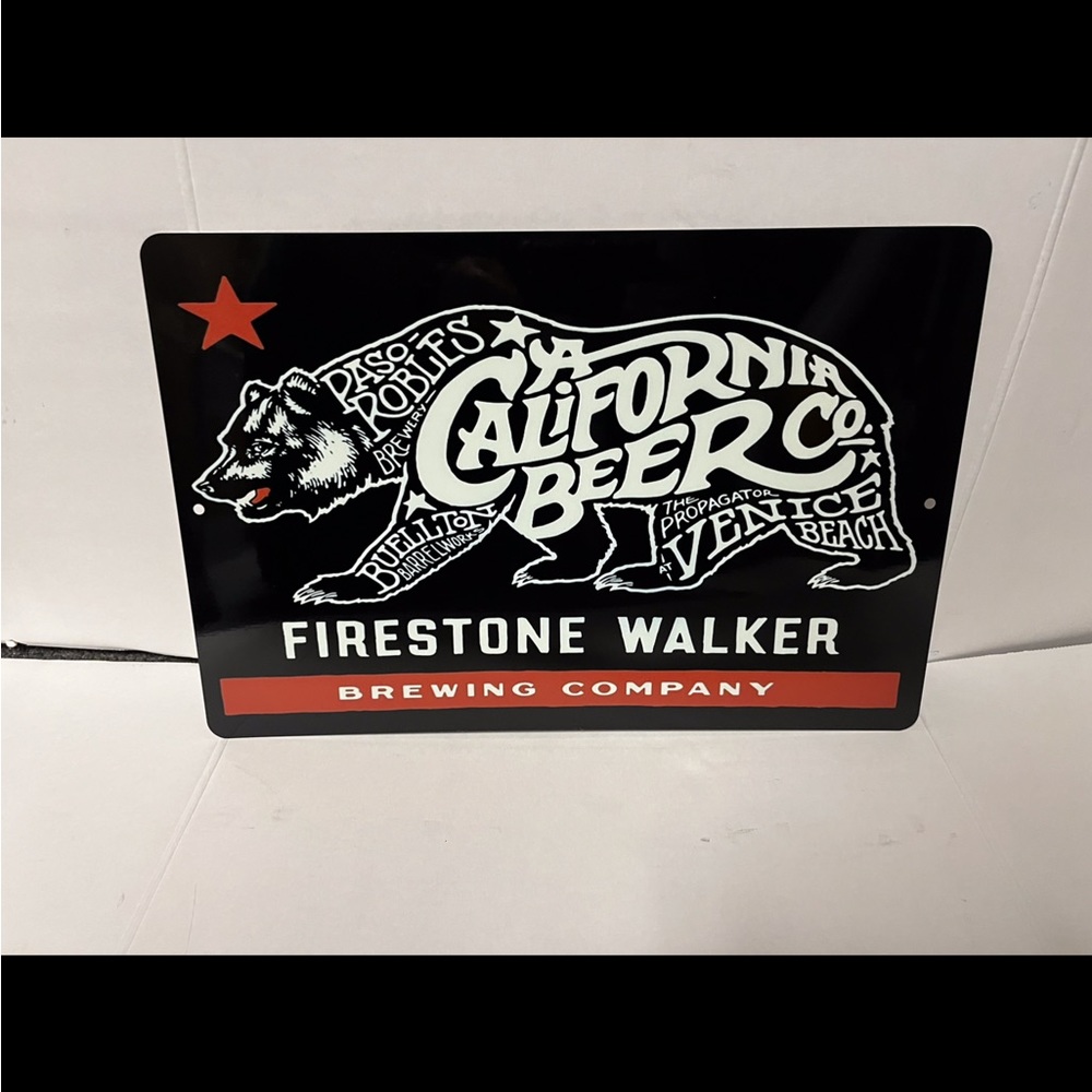 firestone walker brewing company california Beer metal tin